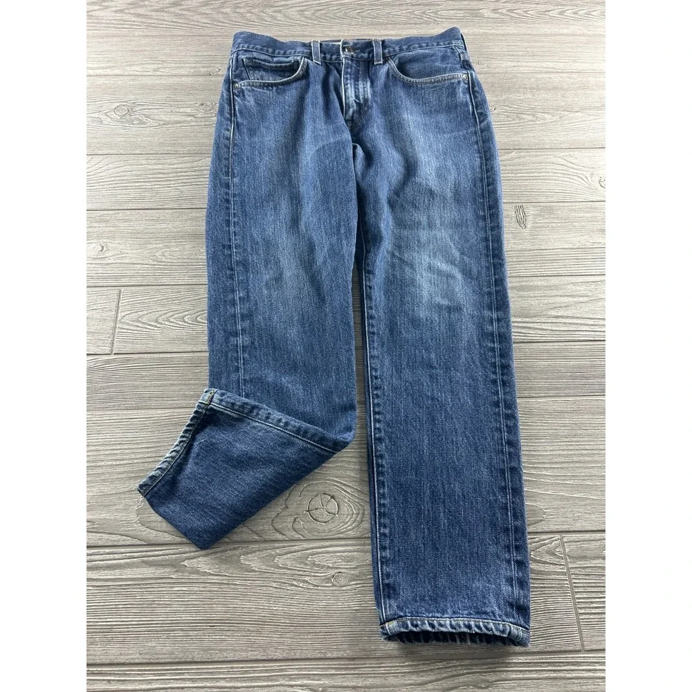 Levi's Made & Crafted Shuttle Tapered Blue Jeans Mens 30 Dark Wash